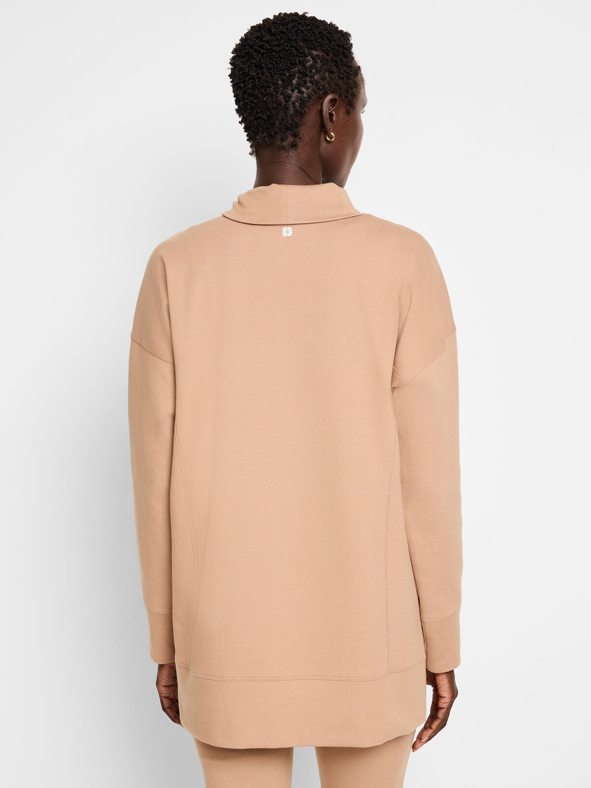 Seamed Scuba Funnel Neck Tunic