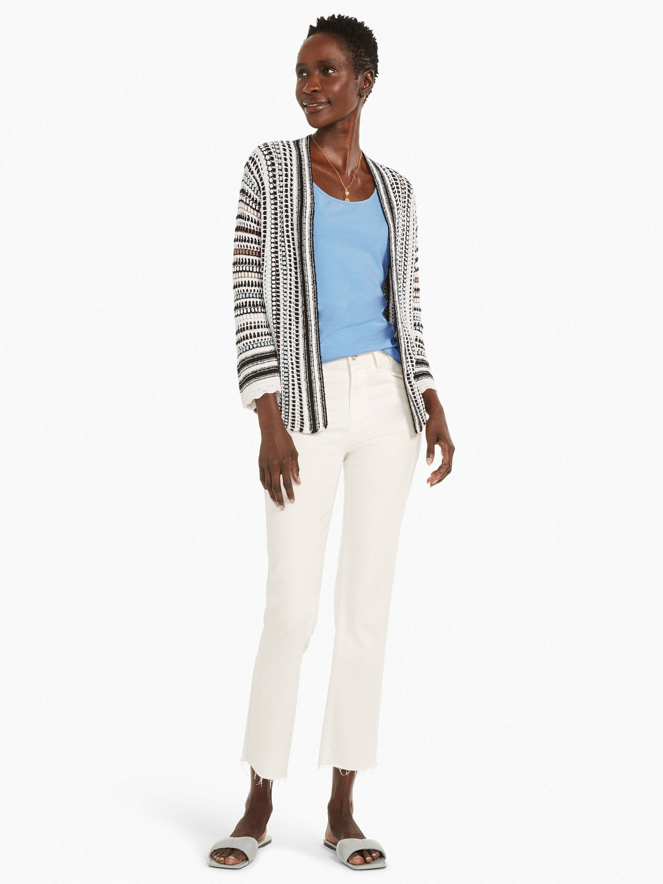 Nic and zoe crochet trim on sale cardigan