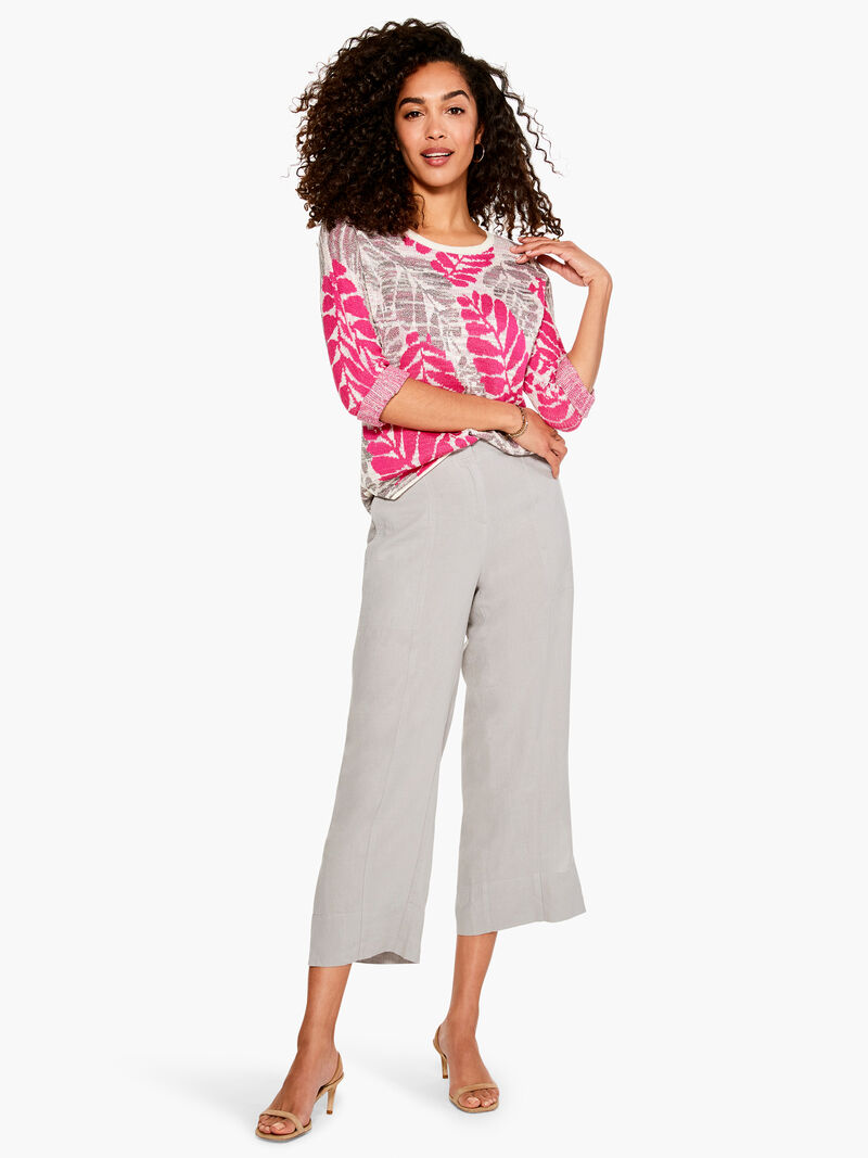 Woman Wears Sunset Stems Sweater image number 4