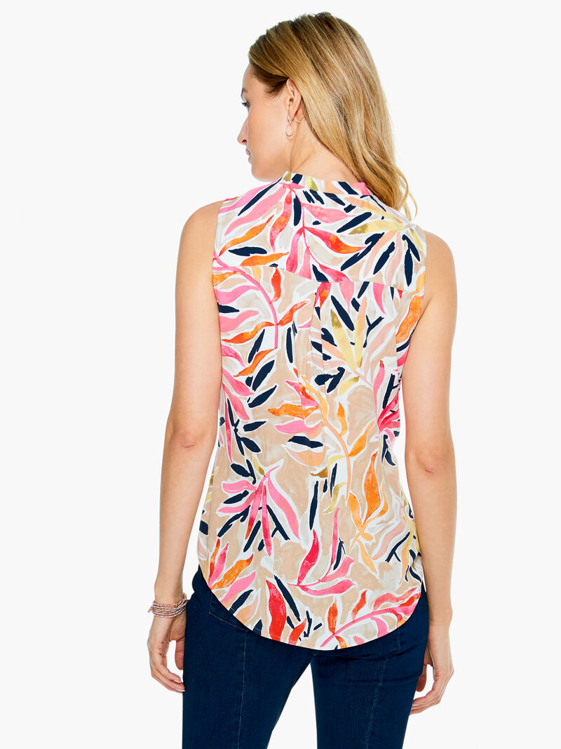 Woman Wears Sunrise Floral Live In Tank image number 2