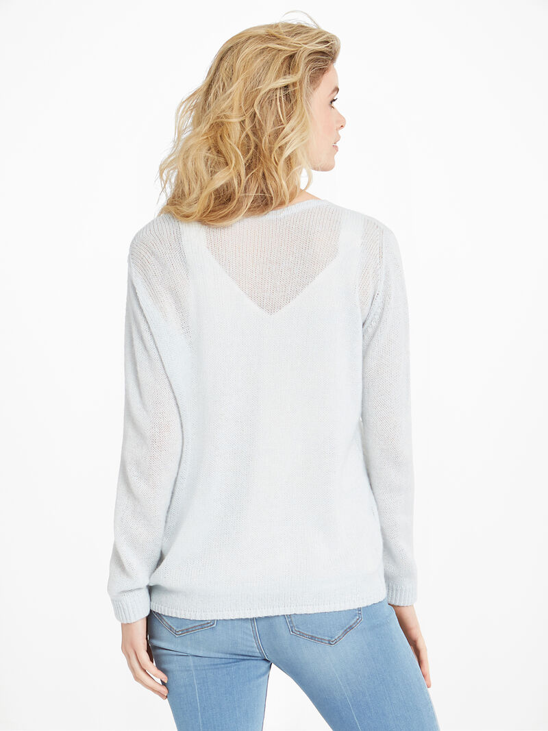 Woman Wears Keep It Light Sweater image number 2