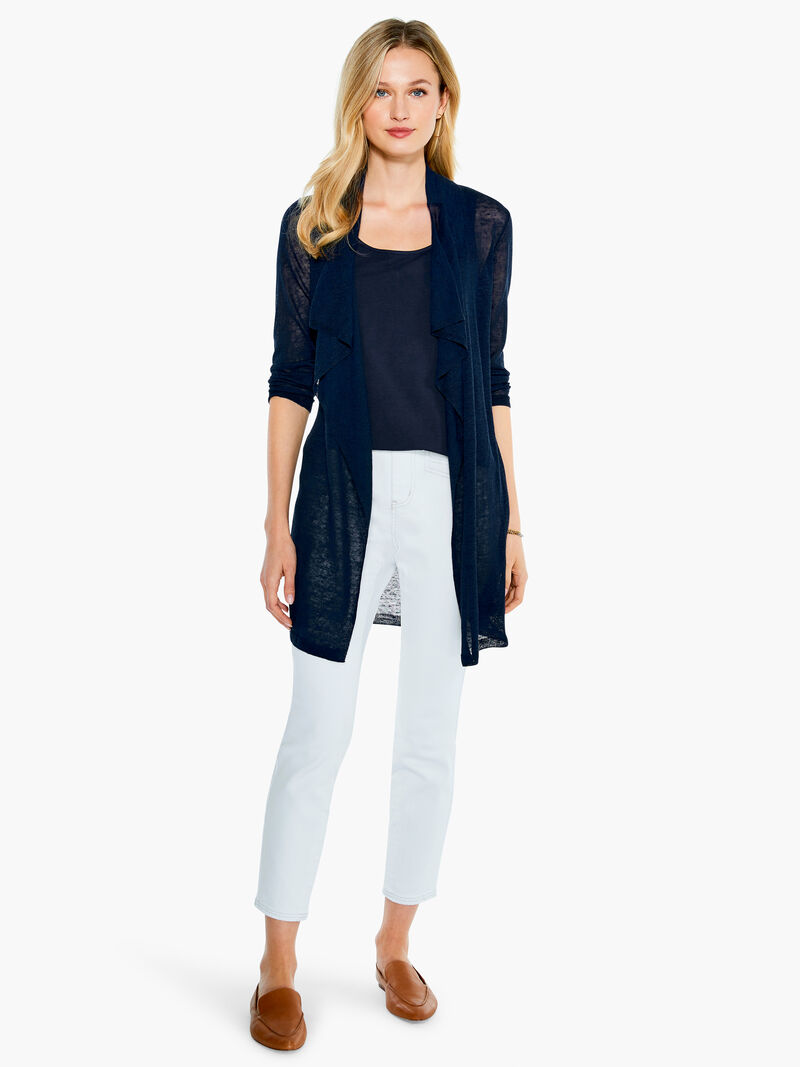 Woman Wears Featherweight Drape Cardigan image number 2
