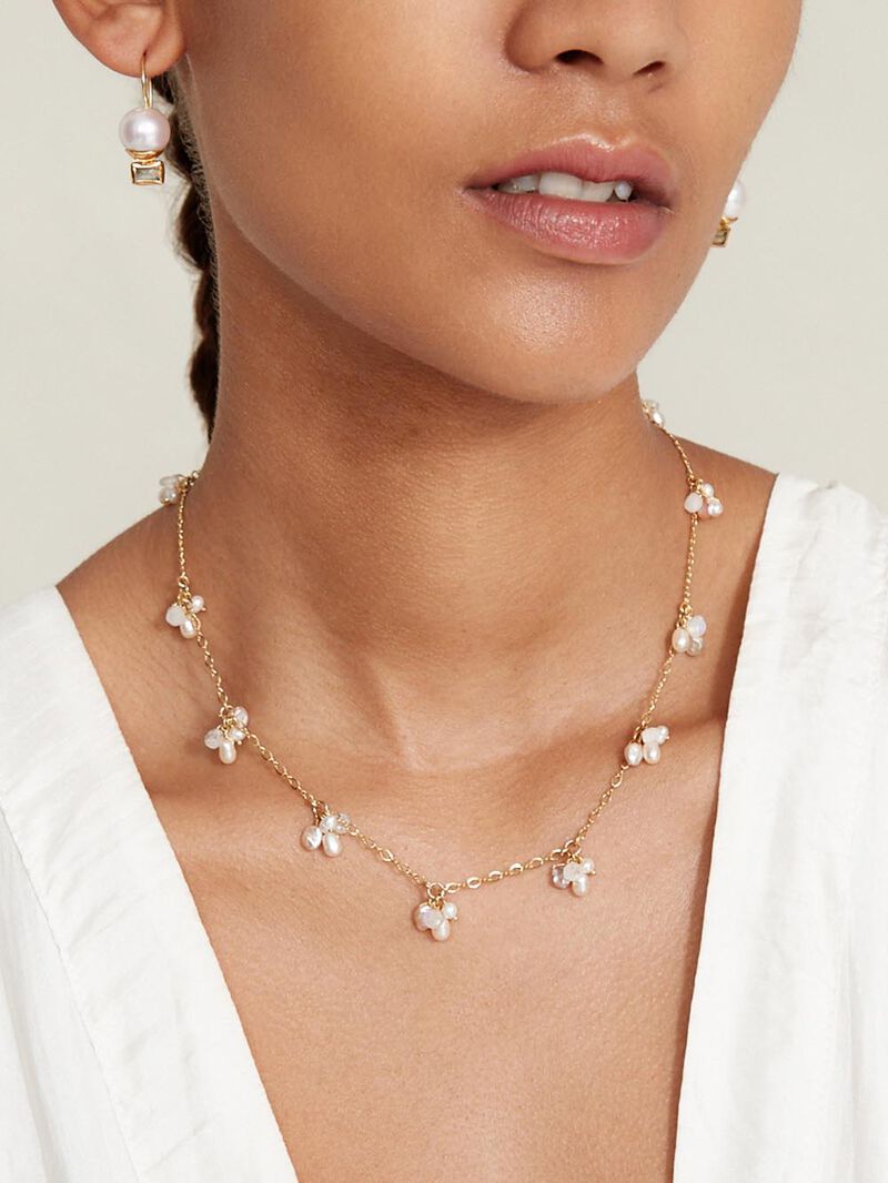 Chan Luu - Pearl Cluster Necklace