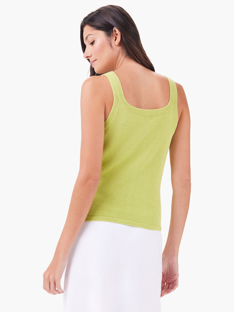 Woman Wears Mesh Stitch Tank image number 3