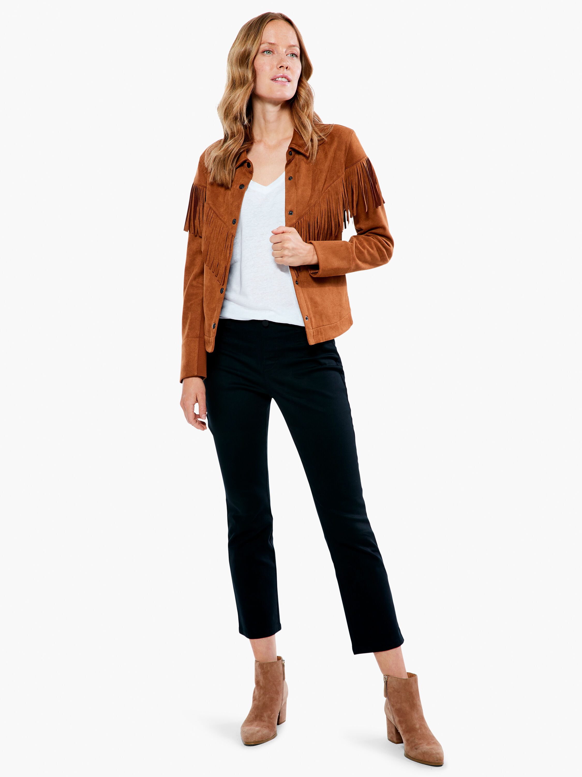Nic and zoe clearance fancy fringe jacket