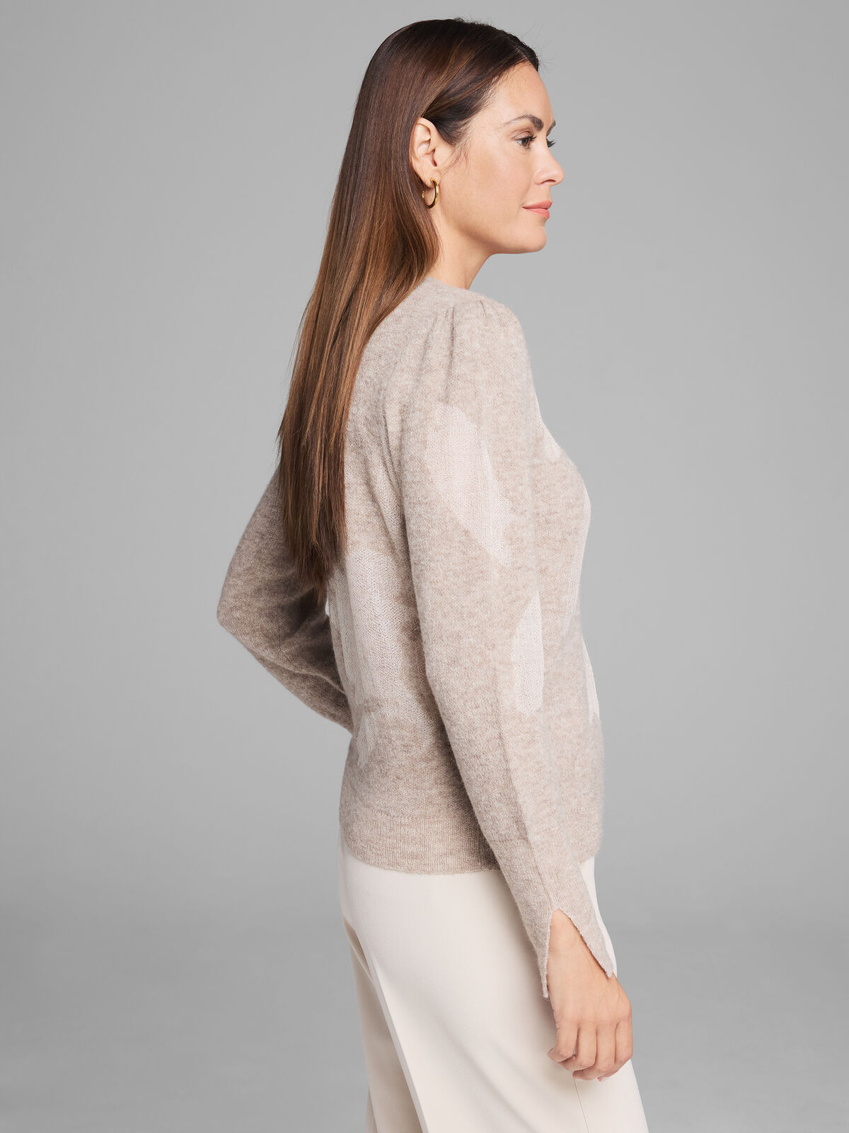 Lace Knit Floral Sweater