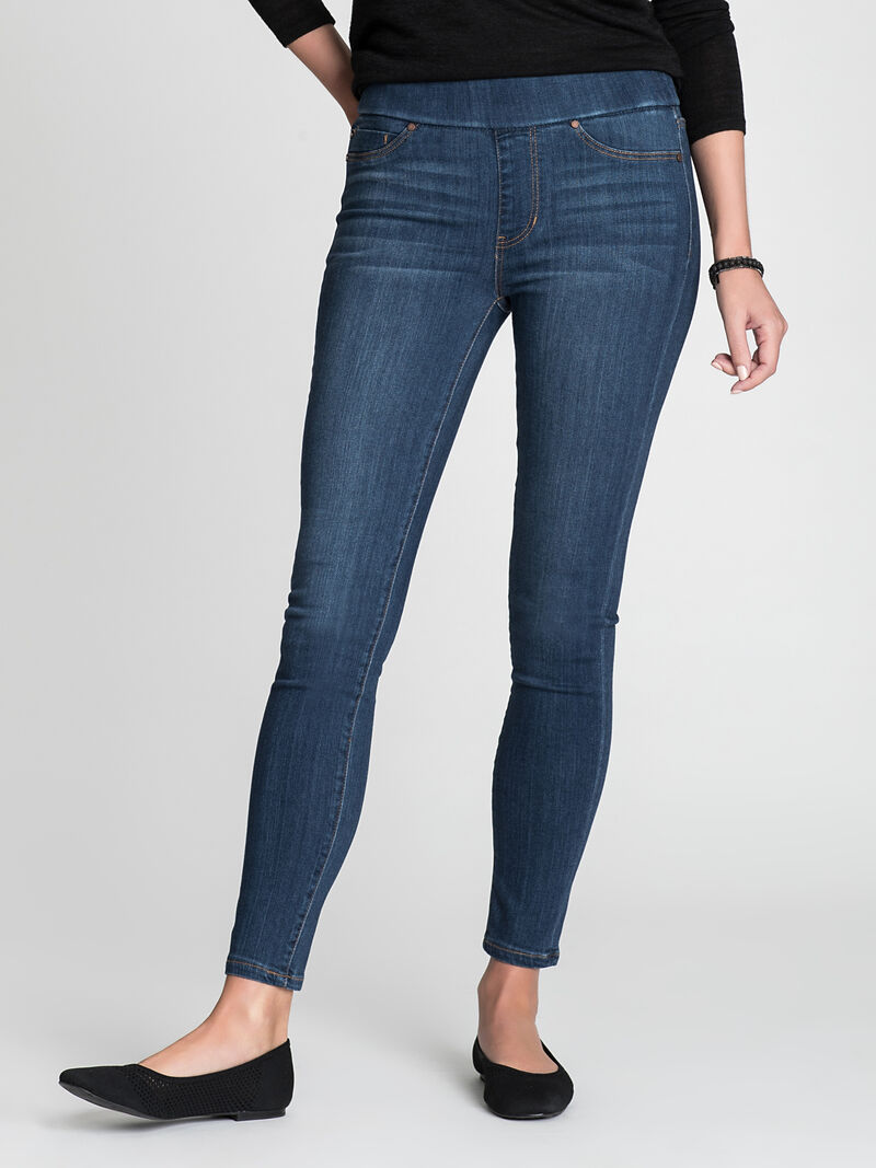 Woman Wears LIVERPOOL SIENNA PULL-ON ANKLE JEAN image number 1