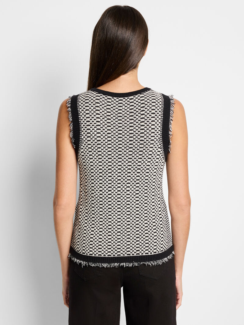Woman Wears Opposites Attract Knit Tank image number 3
