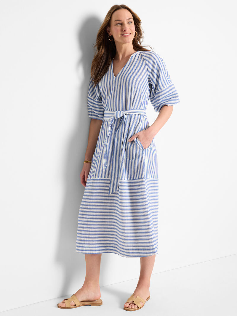 Double Gauze Mixed Stripe Dress