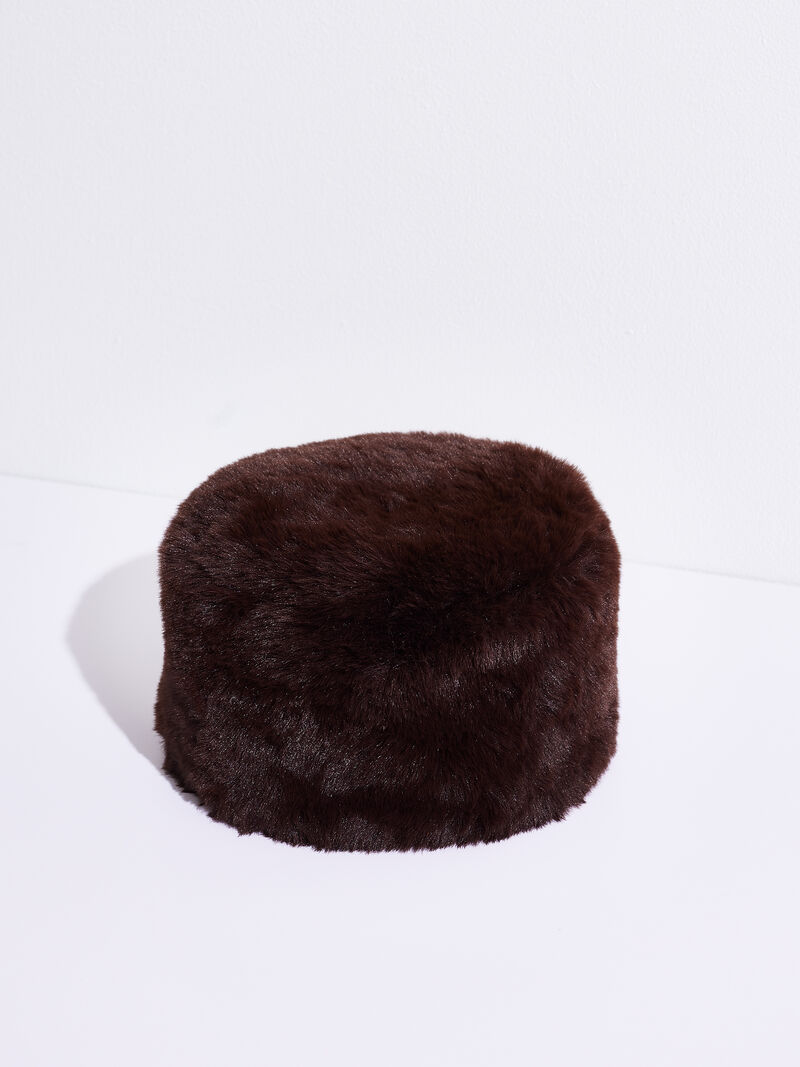 Woman Wears Amato - Short Hair Faux Fur Hat image number 0