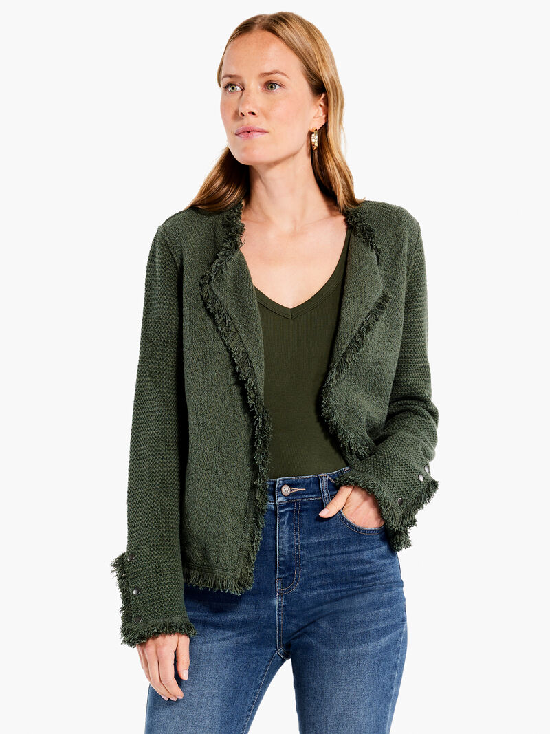 Woman Wears Fringe Mix Jacket image number 1