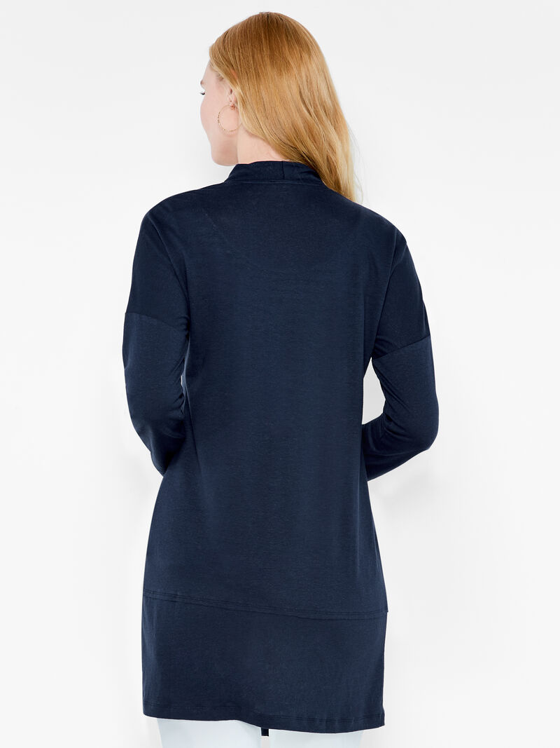 Woman Wears NZT Long Sleeve Pocket Cardigan image number 2