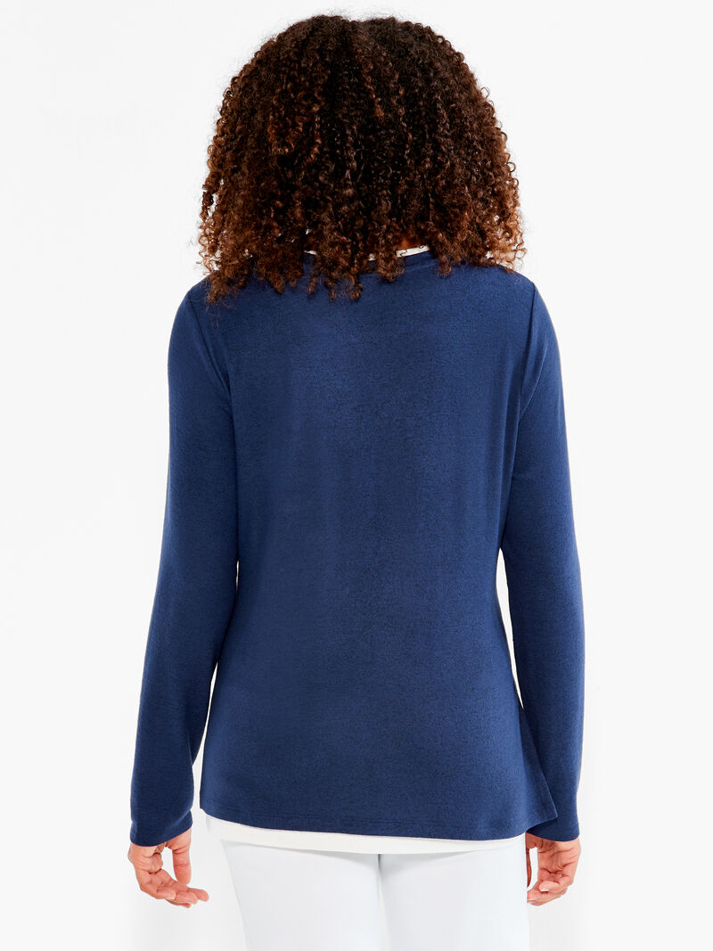 Woman Wears NZT Sweet Dreams Long Sleeve Double Layer Tee image number 2