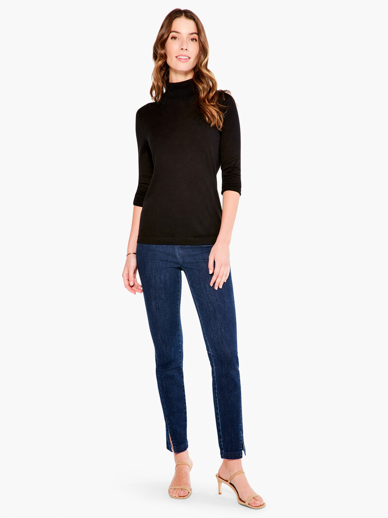 Woman Wears Seams All Day Slim Jean image number 3