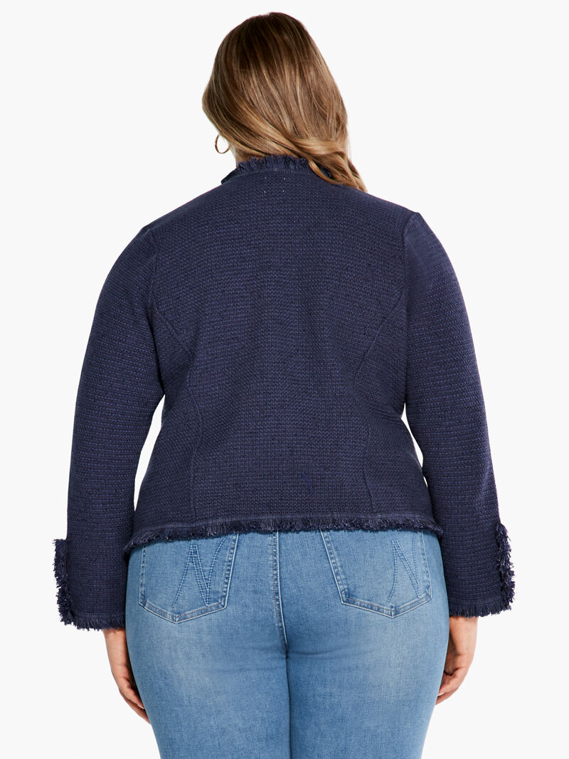 Woman Wears Fringe Mix Jacket image number 2