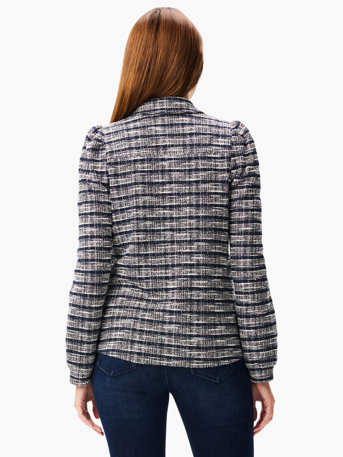 Girlfriend Plaid Knit Jacket