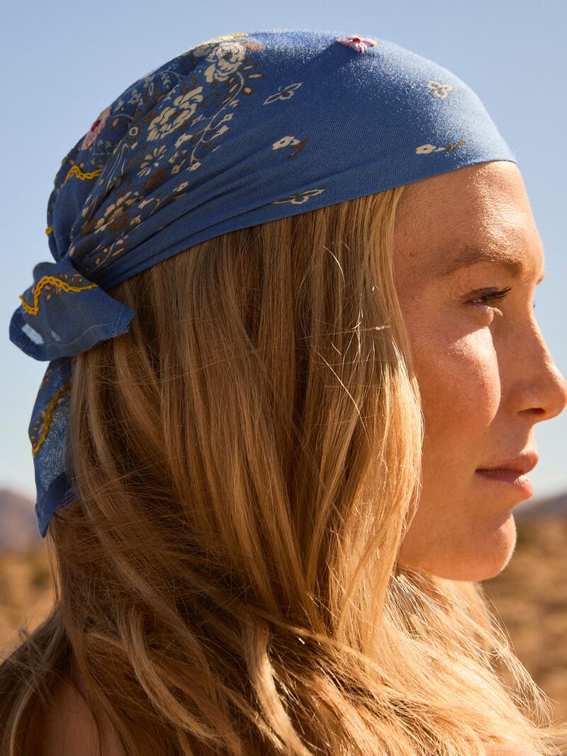 Woman Wears Chan Luu - Embroidered Bandana image number 0