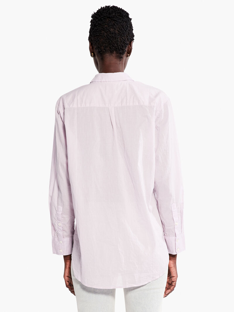 Woman Wears Cotton Boyfriend Shirt image number 2
