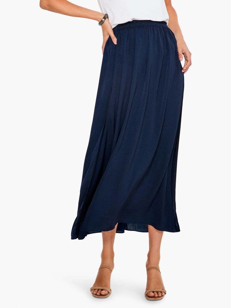 Woman Wears Soft Drape Skirt image number 1