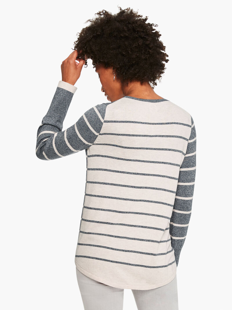 Striped Vital Crewneck Sweater image number 2