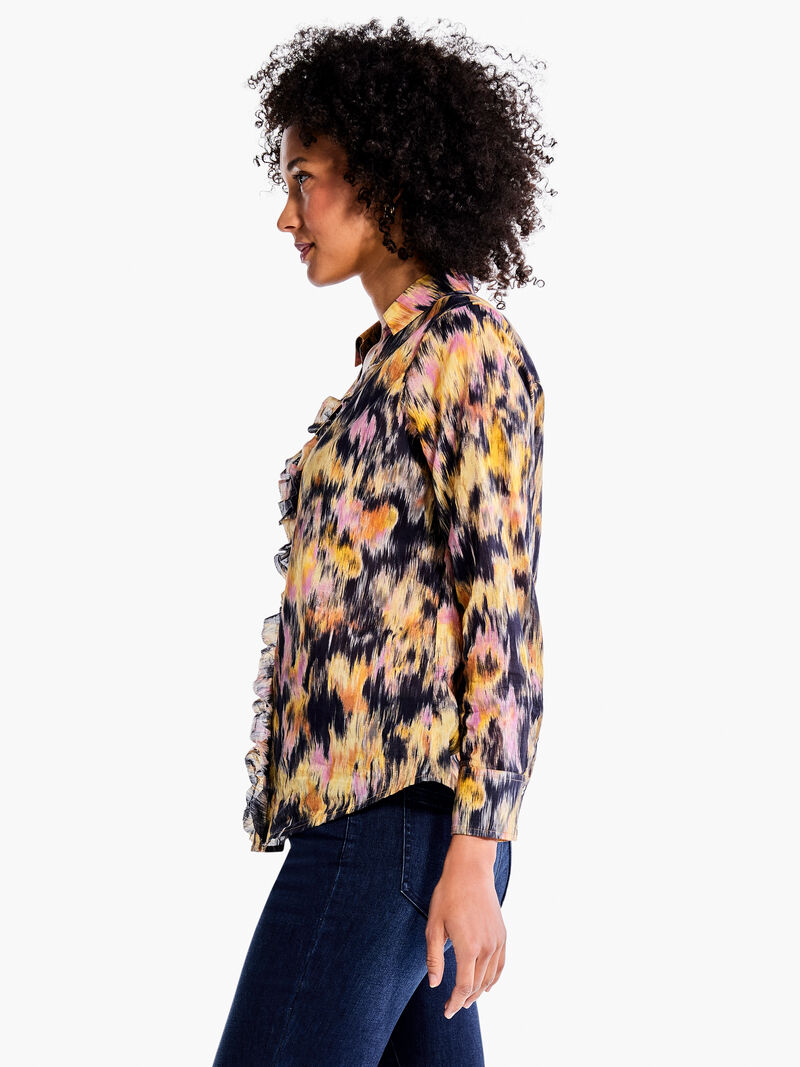 Woman Wears Dreamy Refined Ruffle Shirt image number 2
