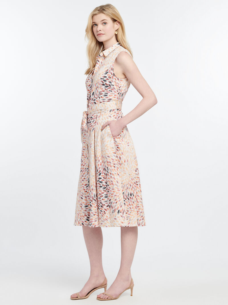 Woman Wears MORNING BURST SHIRT DRESS image number 1