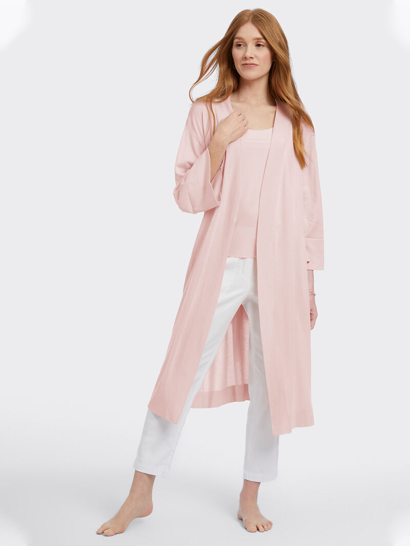 Woman Wears Naadam Cashmere Blend Robe image number 3