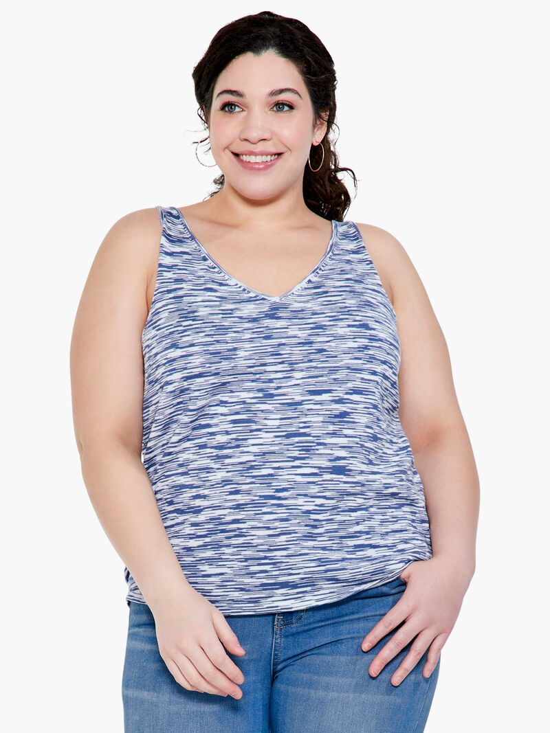Woman Wears Spacedye Vital Tank image number 0