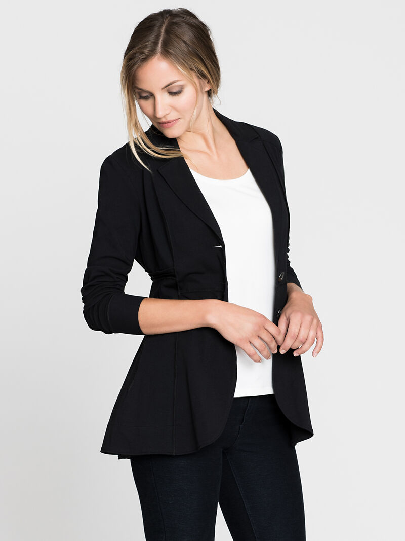 Woman Wears Seamed Riding Jacket image number 0