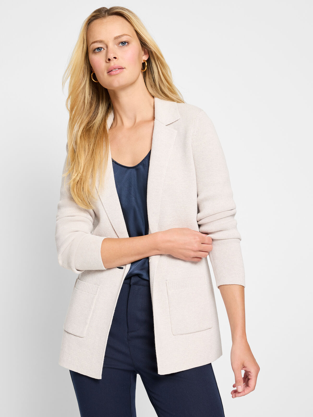 Elegant Knit Blazer