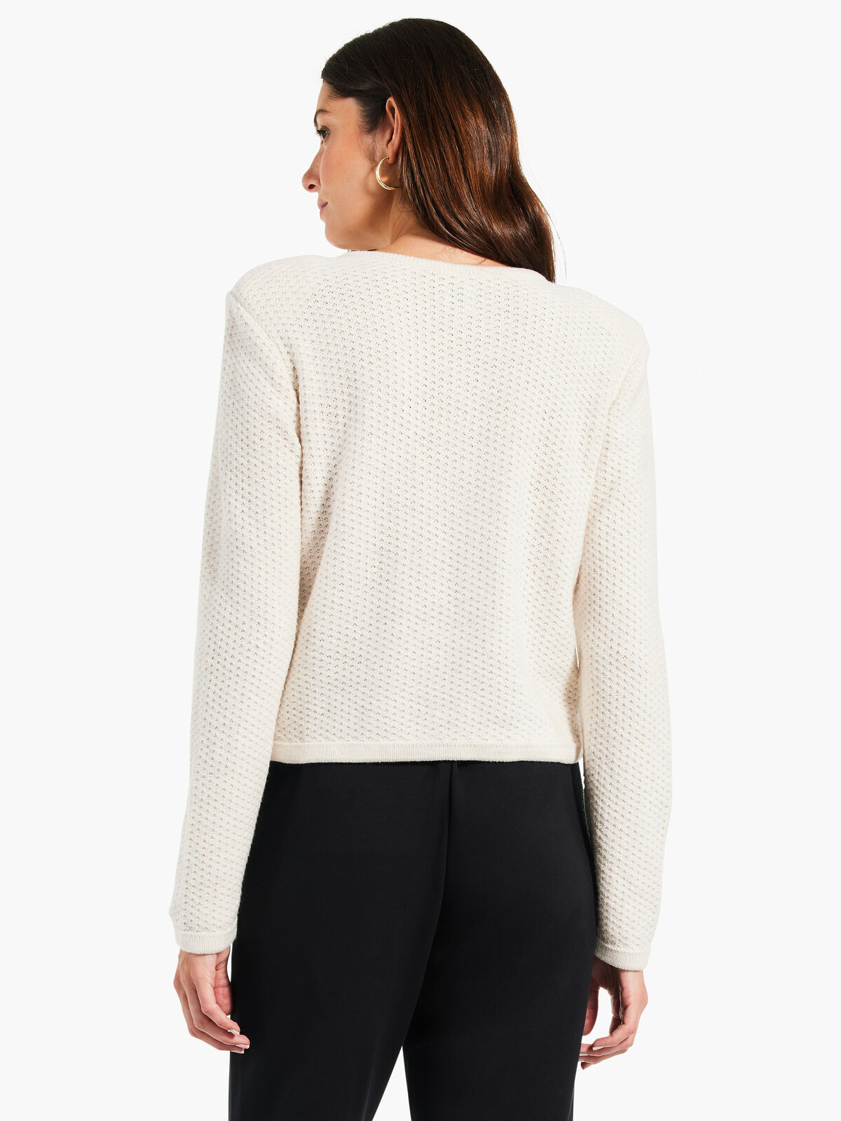 Gilded Texture Sweater Jacket