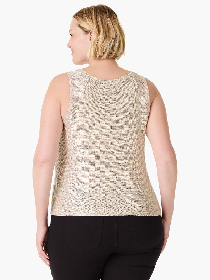 Woman Wears Subtle Sparkle Tank image number 3