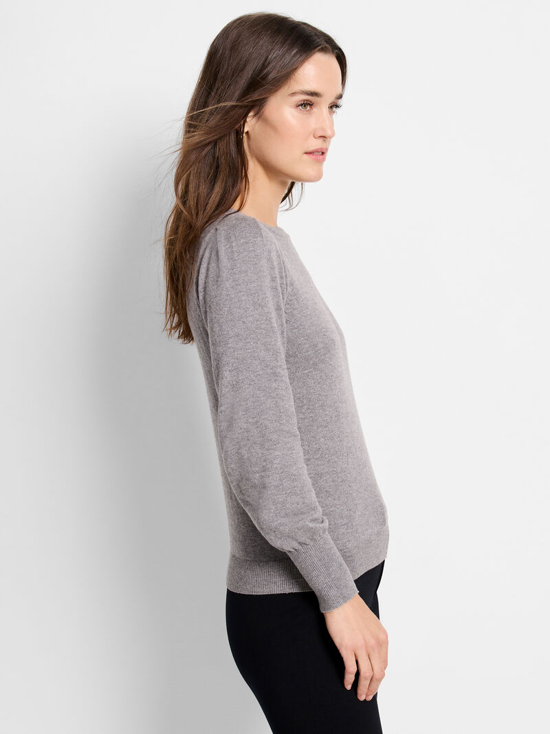 Woman Wears Femme Sleeve Sweater image number 2