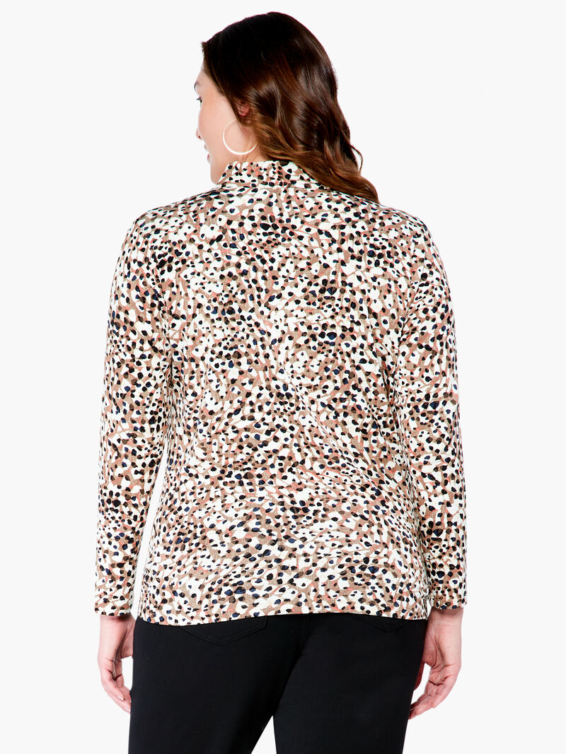 Woman Wears Forest Spot Top image number 2