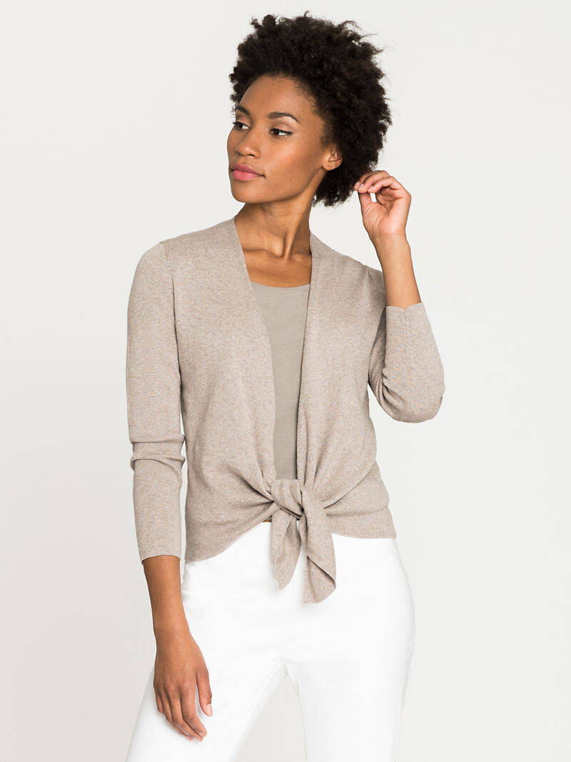 Woman Wears 4-Way Cardigan image number 2