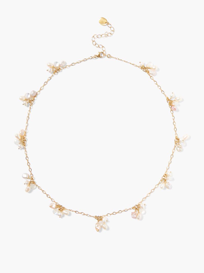 Woman Wears Chan Luu - Pearl Cluster Necklace image number 1