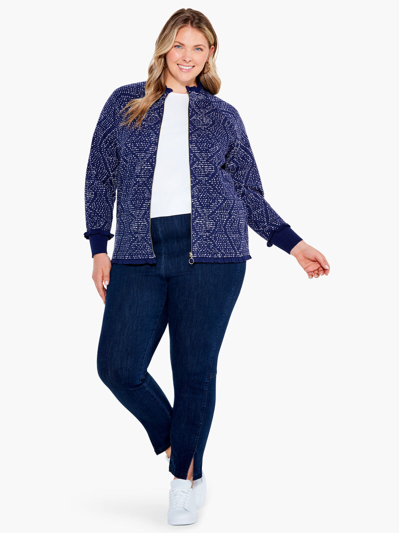 Woman Wears Starry Sky Jacket image number 4