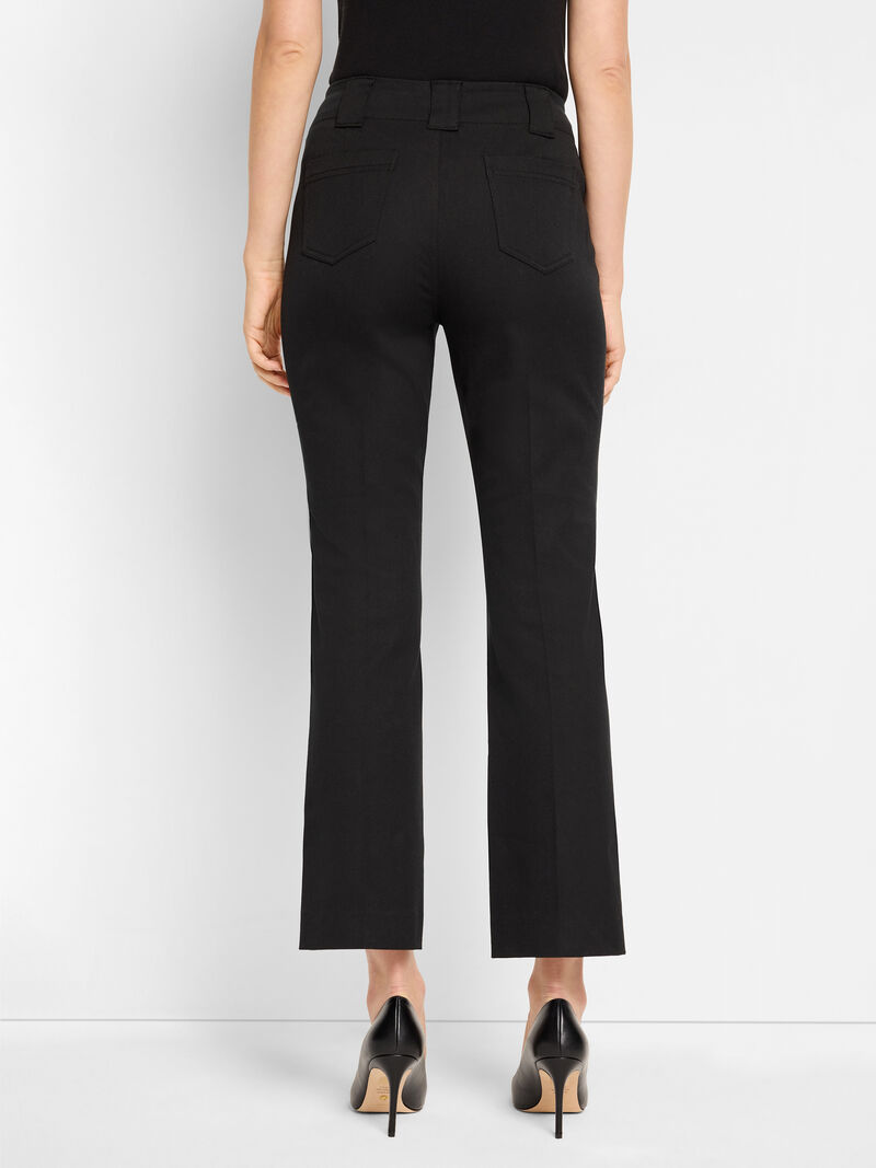 Woman Wears 28" Plaza Demi Boot Cotton Bi-Stretch Pant image number 3