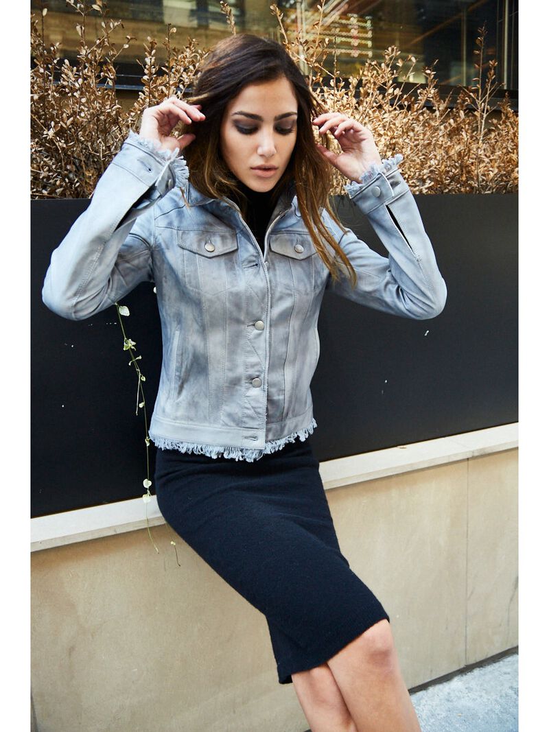 JKT NYC Alexa Patina Leather Jacket