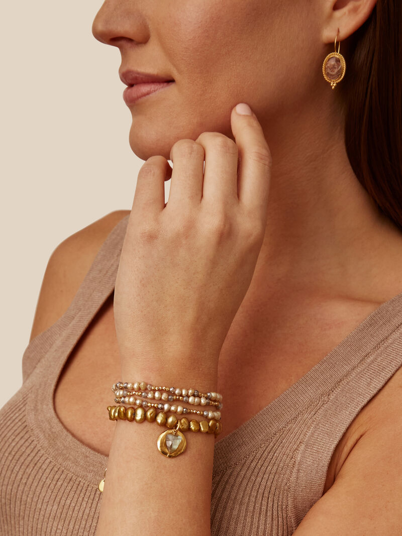 Woman Wears Chan Luu - Champagne Pearl Bracelet image number 2
