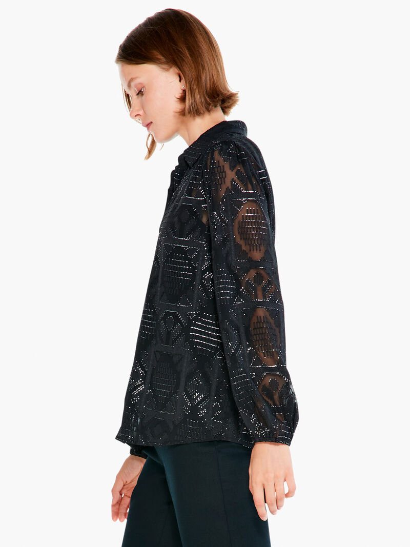 Woman Wears Starry Sky Shirt image number 1