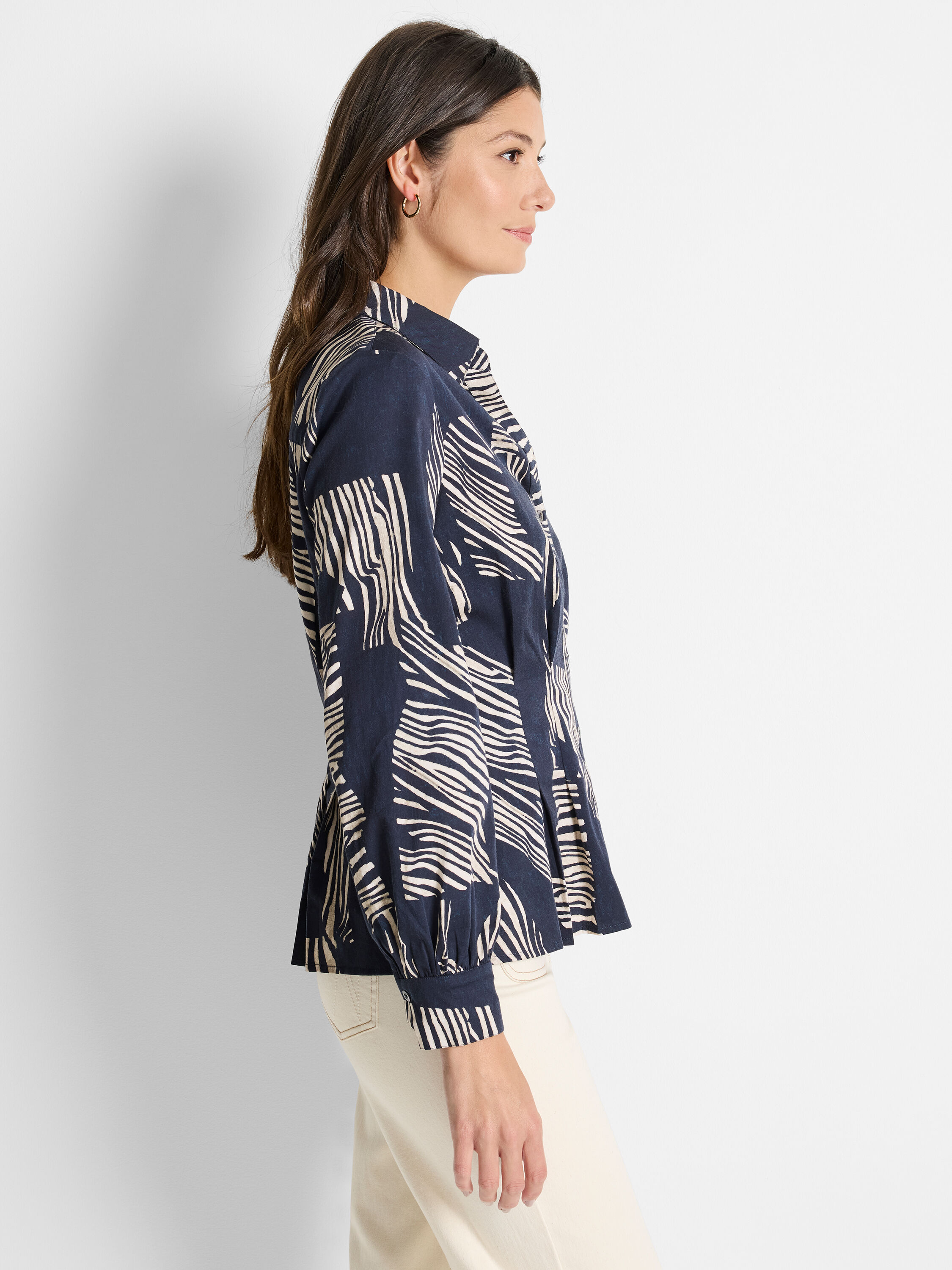Zebra Stripe Shirt | NIC+ZOE