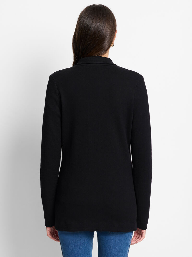 Woman Wears Sharp Knit Blazer image number 3
