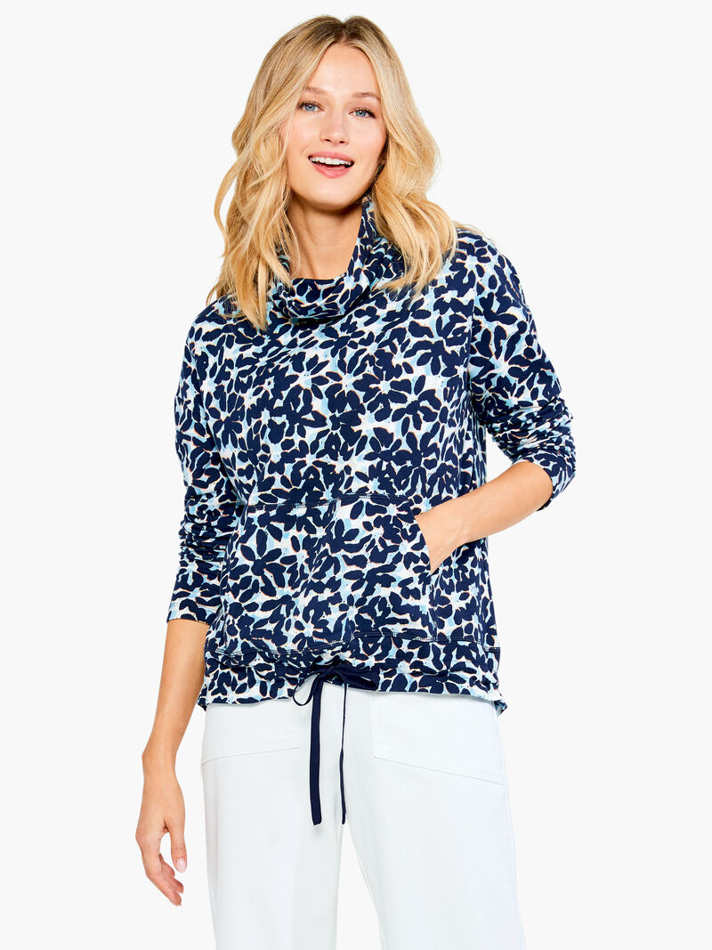 
                    Blooming Blues Pocket Top