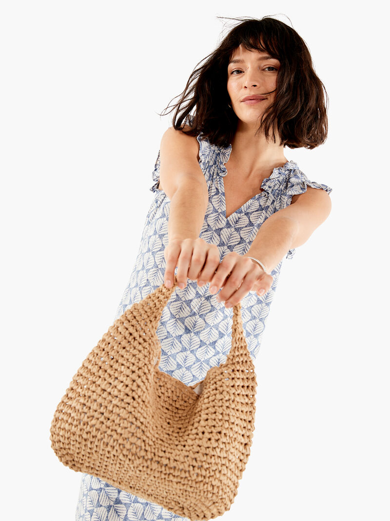 Woman Wears Lilipad Blues Tank image number 5
