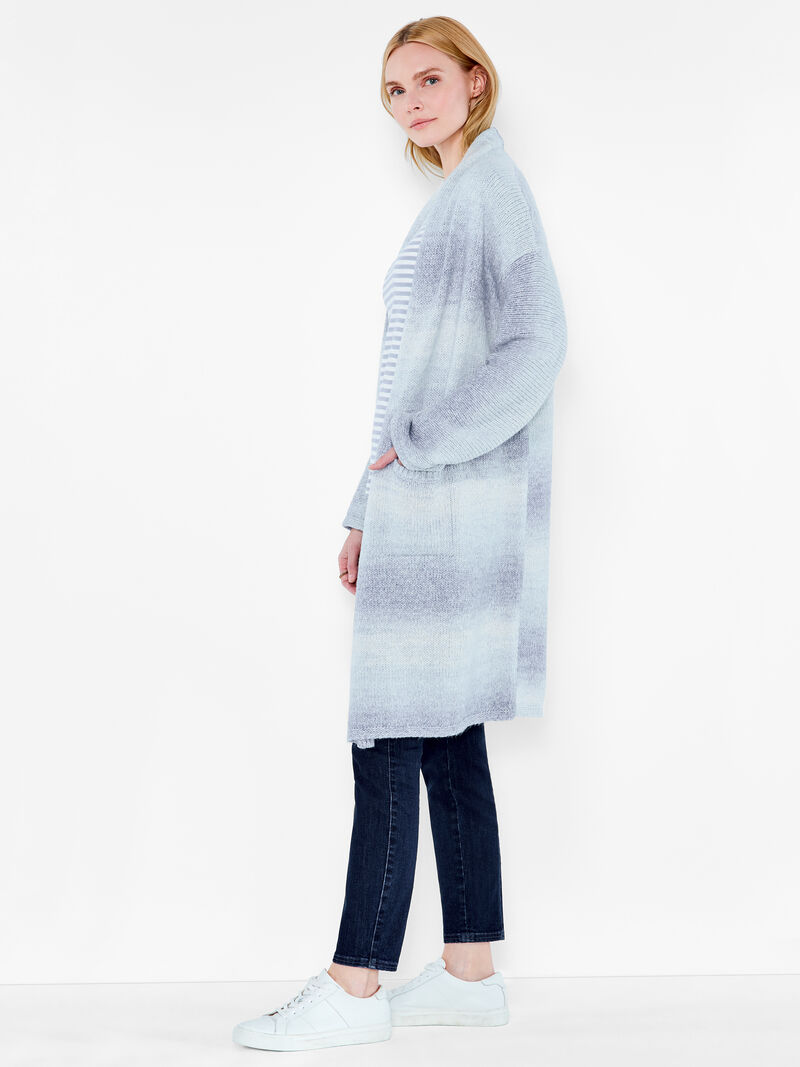 Woman Wears NZT Ombre Knit Patio Cardigan image number 1