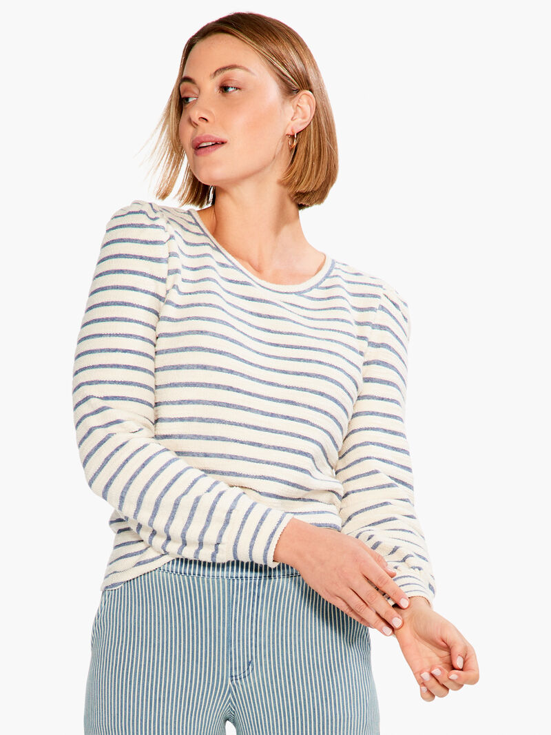
                    Striped Oceanus Top