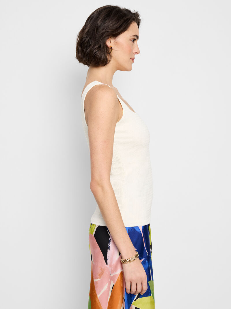 Woman Wears Bubble Knit Tank image number 2