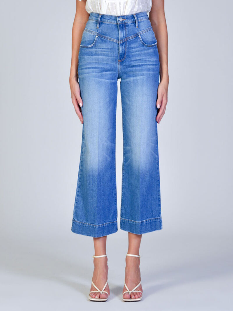 Black Orchid Emma Double Yoke Wide Leg Crop