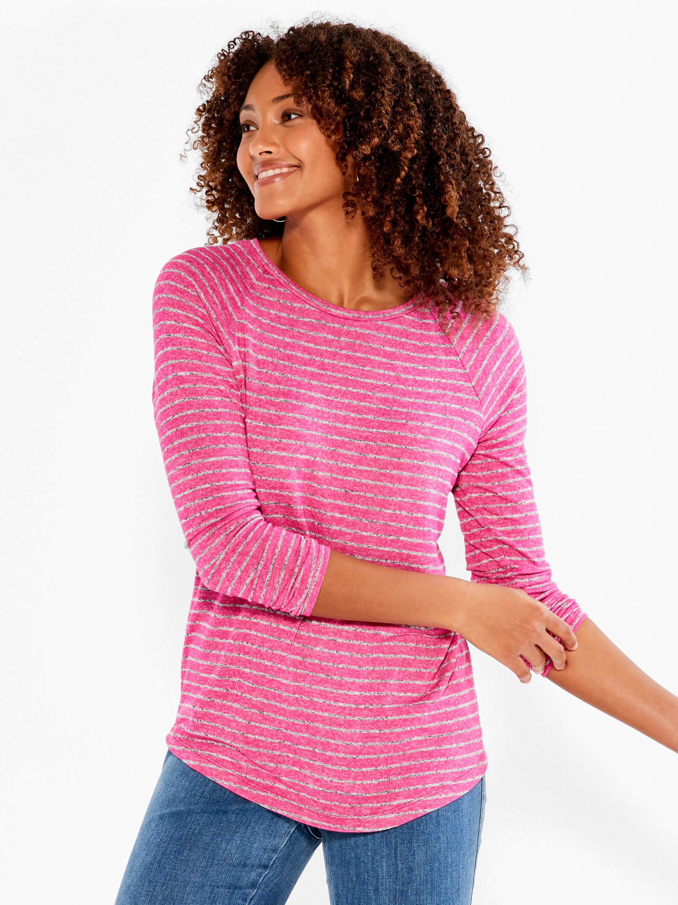 NZT Sweet Dreams Long Sleeve Striped Tee NIC ZOE